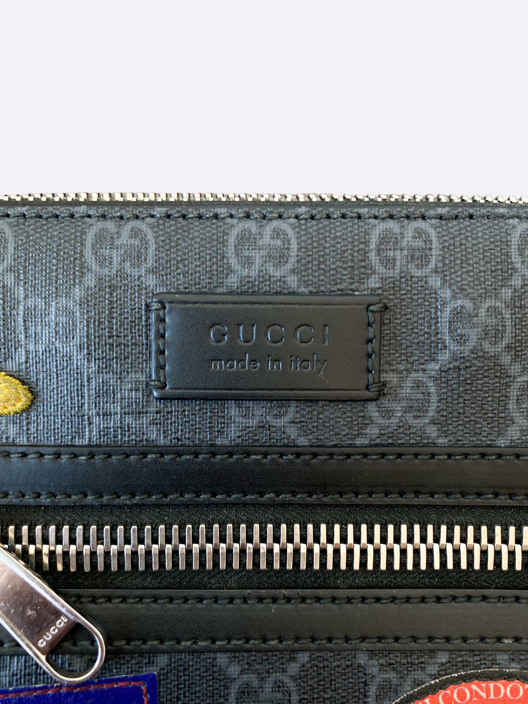 gucci #clutch #monogram #patches #streetstyle