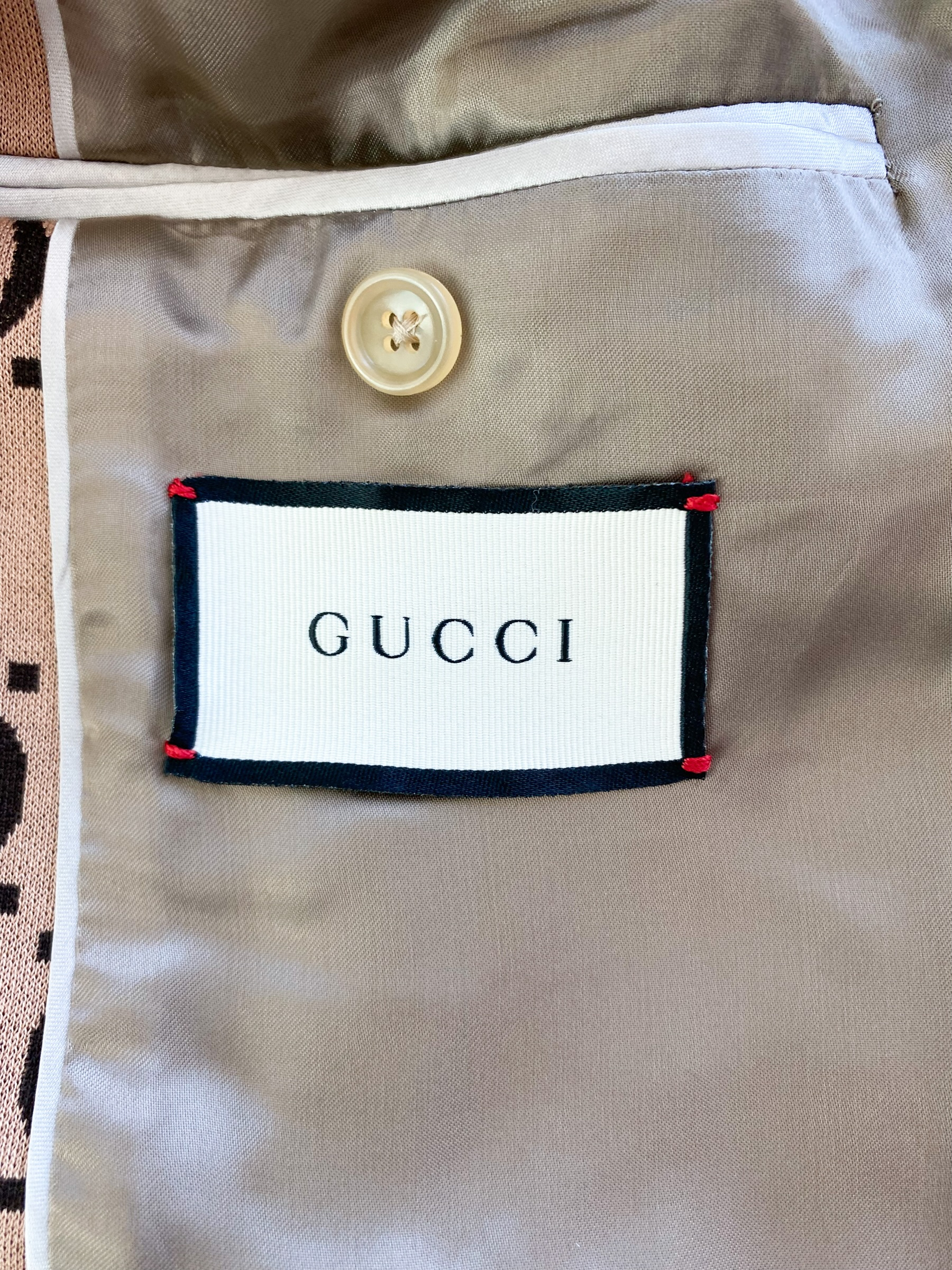 Gucci Blue GG Monogram Canvas Zip Up Jacket – Savonches