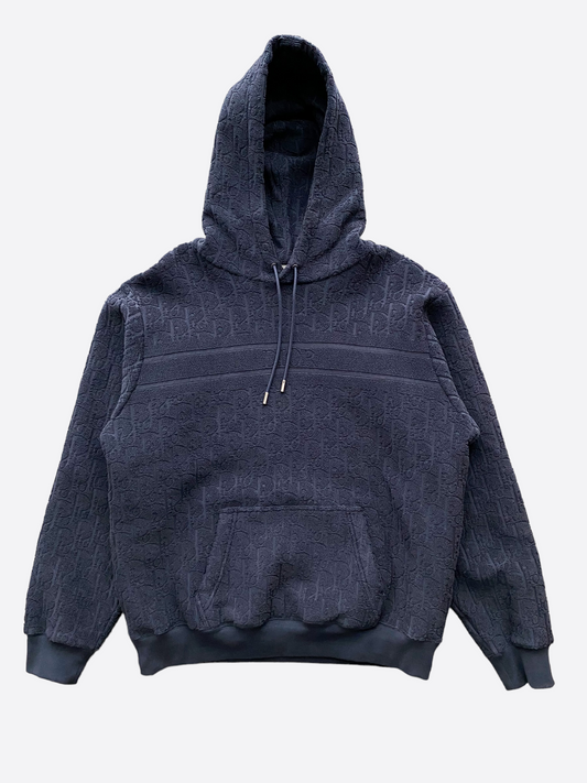 Dior Oblique Navy Towel Hoodie