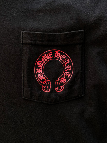 Chrome Hearts Black Horseshoe Logo Tee