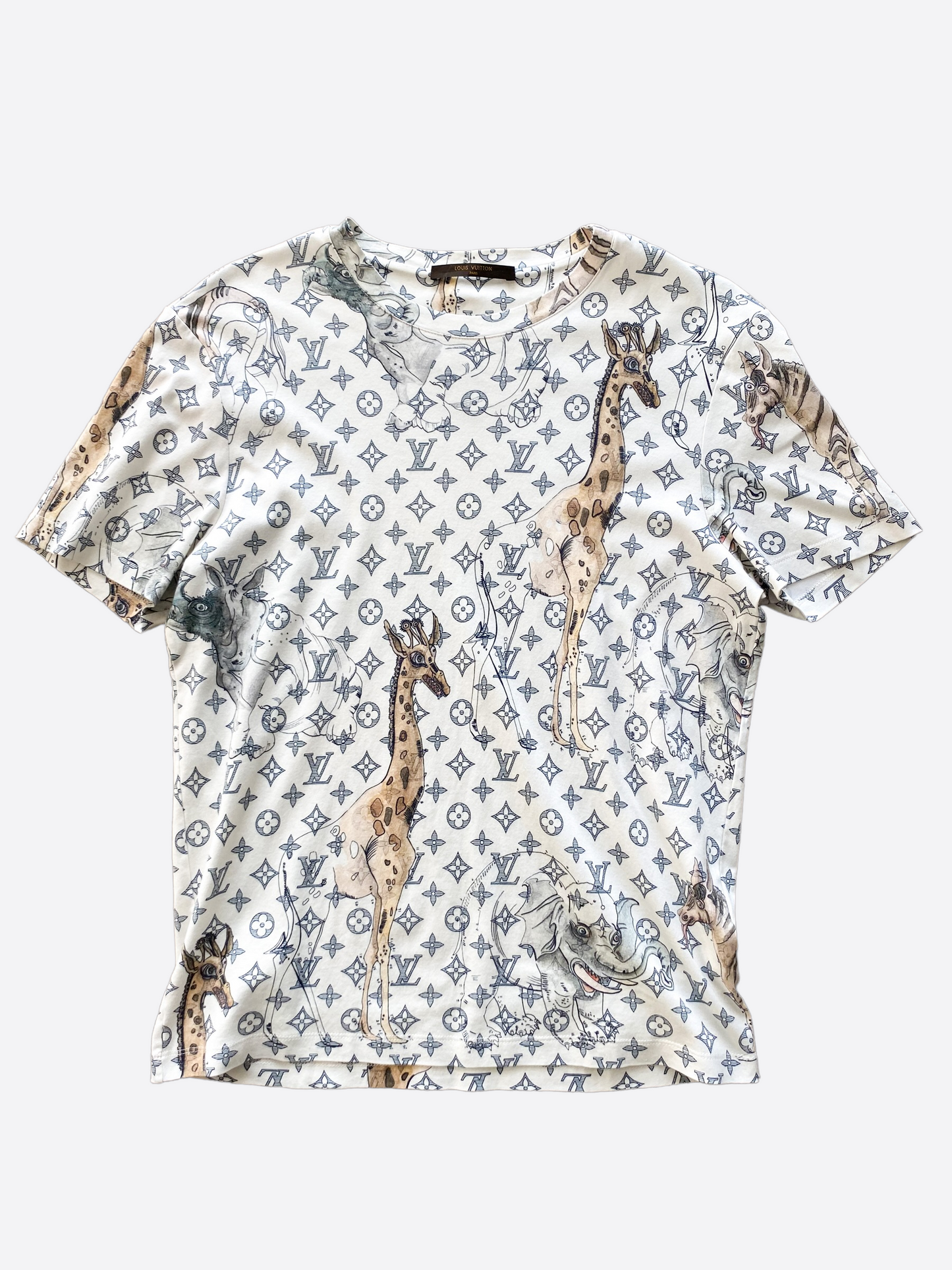 Louis Vuitton, Shirts, New Authentic Louis Vuitton Chapman Giraffe Tshirt