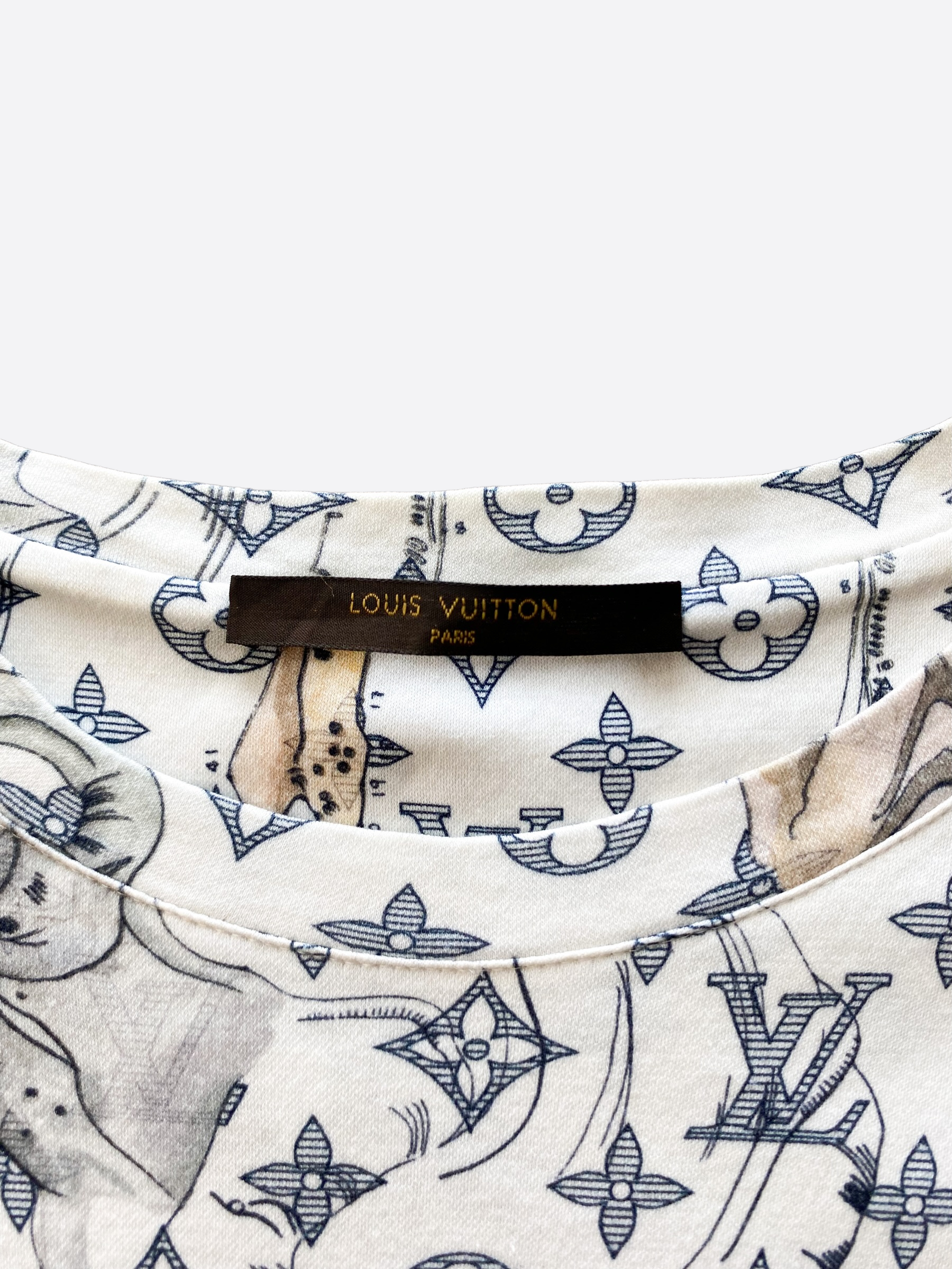 Louis Vuitton Monogram T-shirt LV Monogram Pattern Tee S-size