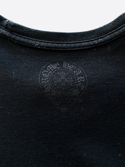 Chrome Hearts Black Horseshoe Logo Tee