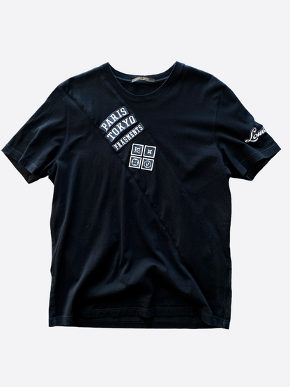Louis Vuitton Fragment Black Embroidered Tee – Savonches Louis Vuitton Fragment Black Embroidered Tee – Savonches