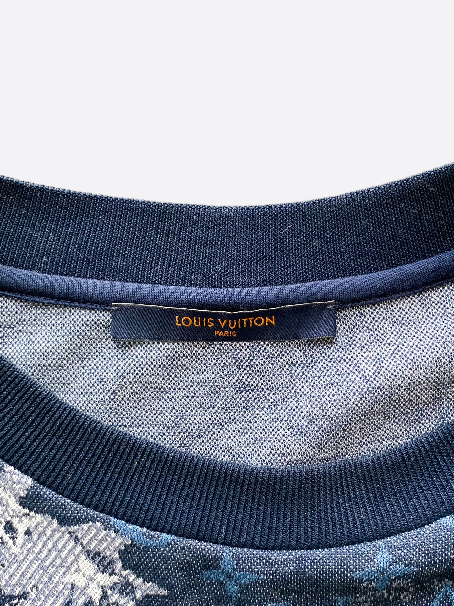 Louis Vuitton Blue Denim 'Tapestery Monogram' Shirt