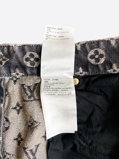 Louis Vuitton Monogram Distressed Baggy Denim