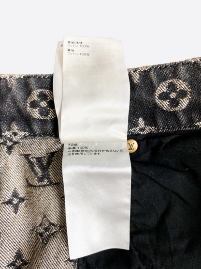 Louis Vuitton Monogram Distressed Baggy Denim