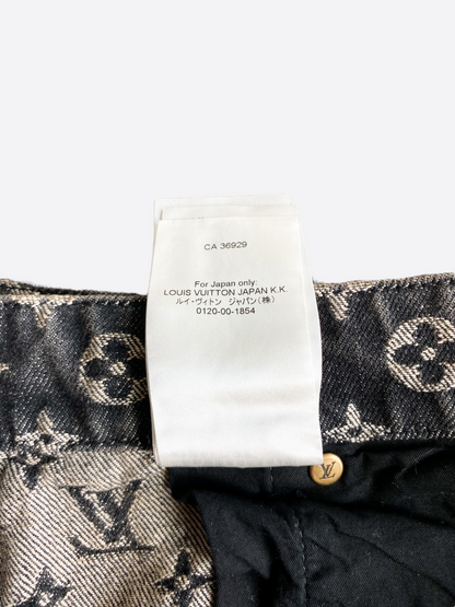 Louis Vuitton Monogram Distressed Baggy Denim