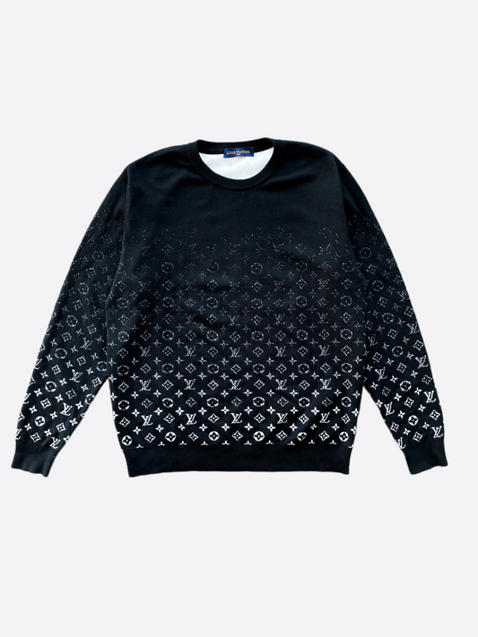 Louis Vuitton Black Monogram Gradient Sweater