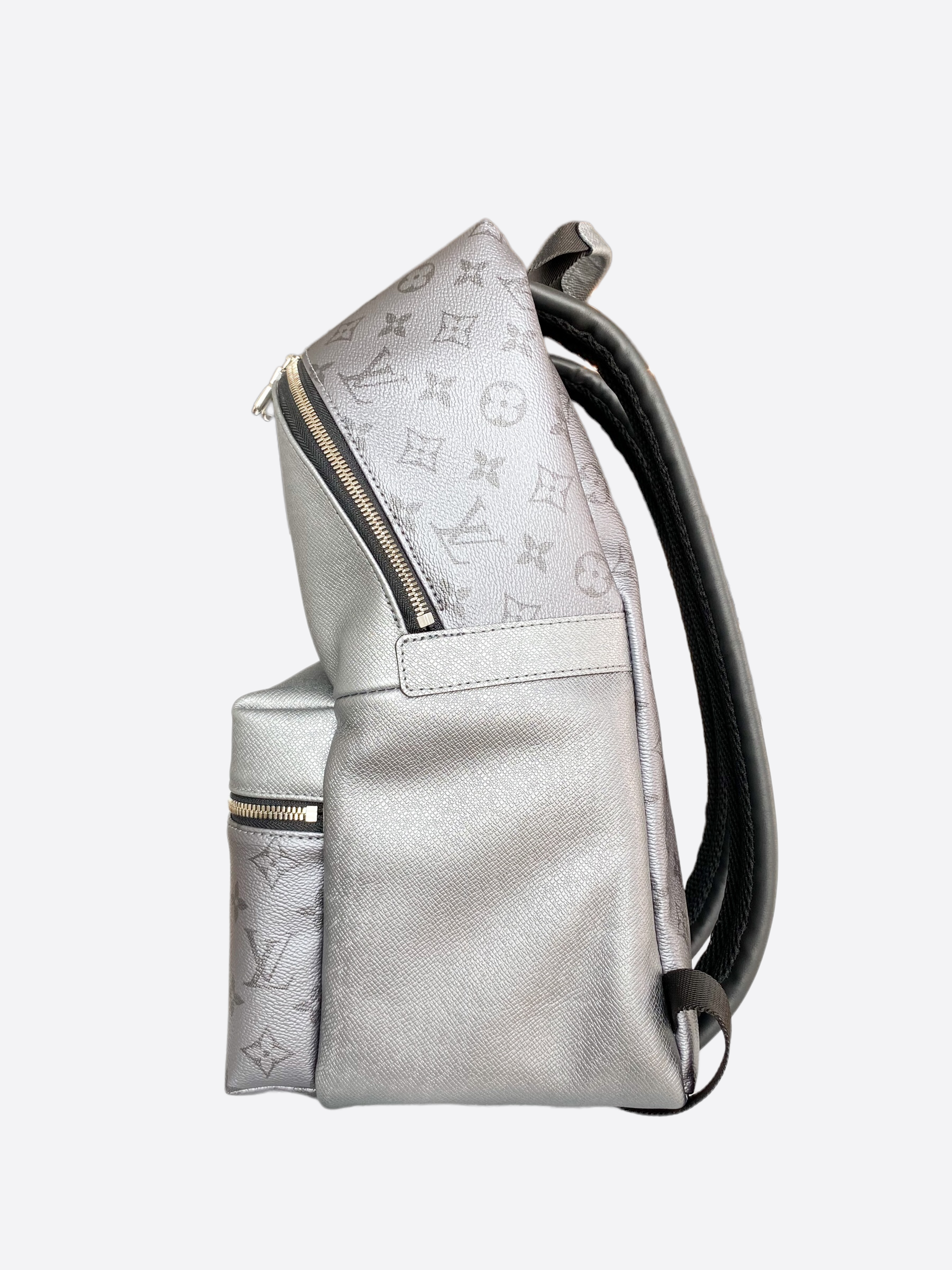 Louis Vuitton Silver Titanium Monogram Backpack – Savonches