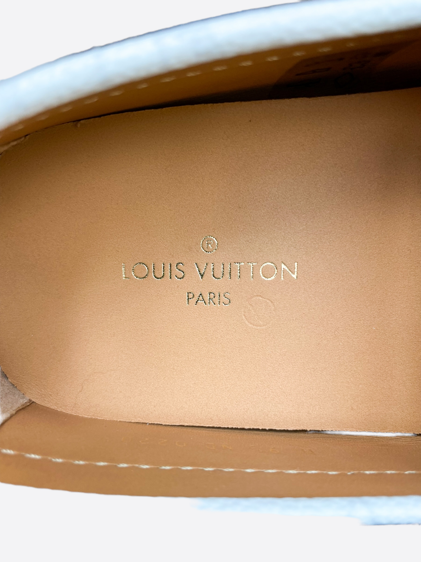 Louis Vuitton White Hockenheim Monogram Loafers