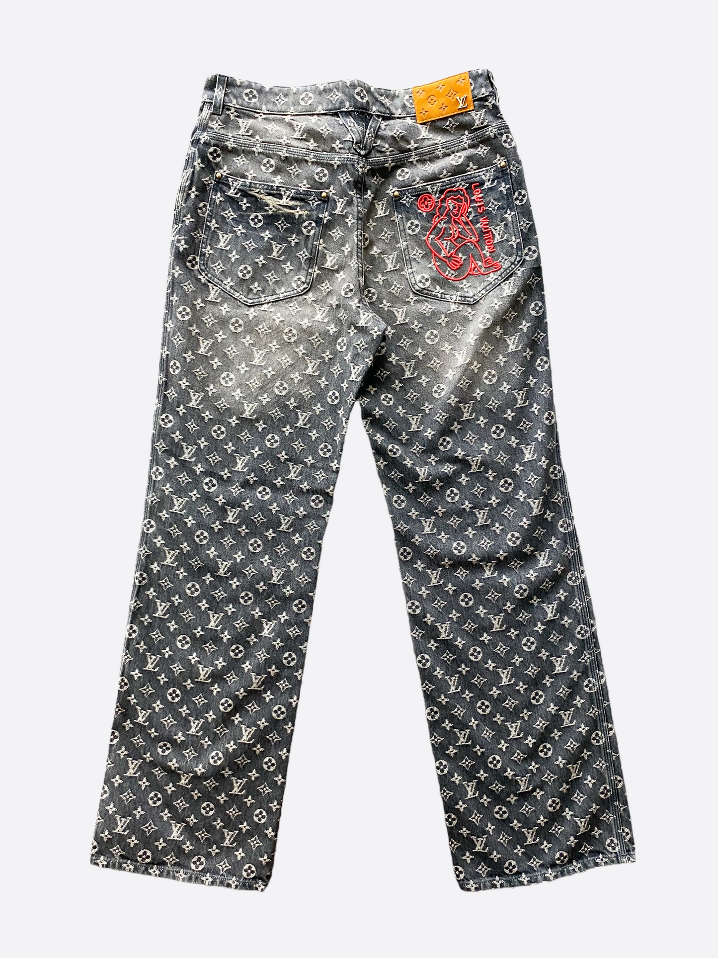 Louis Vuitton Monogram Low Rise Jeans