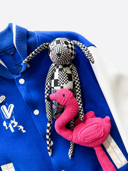 Louis Vuitton Blue & White Puppet Varsity Jacket