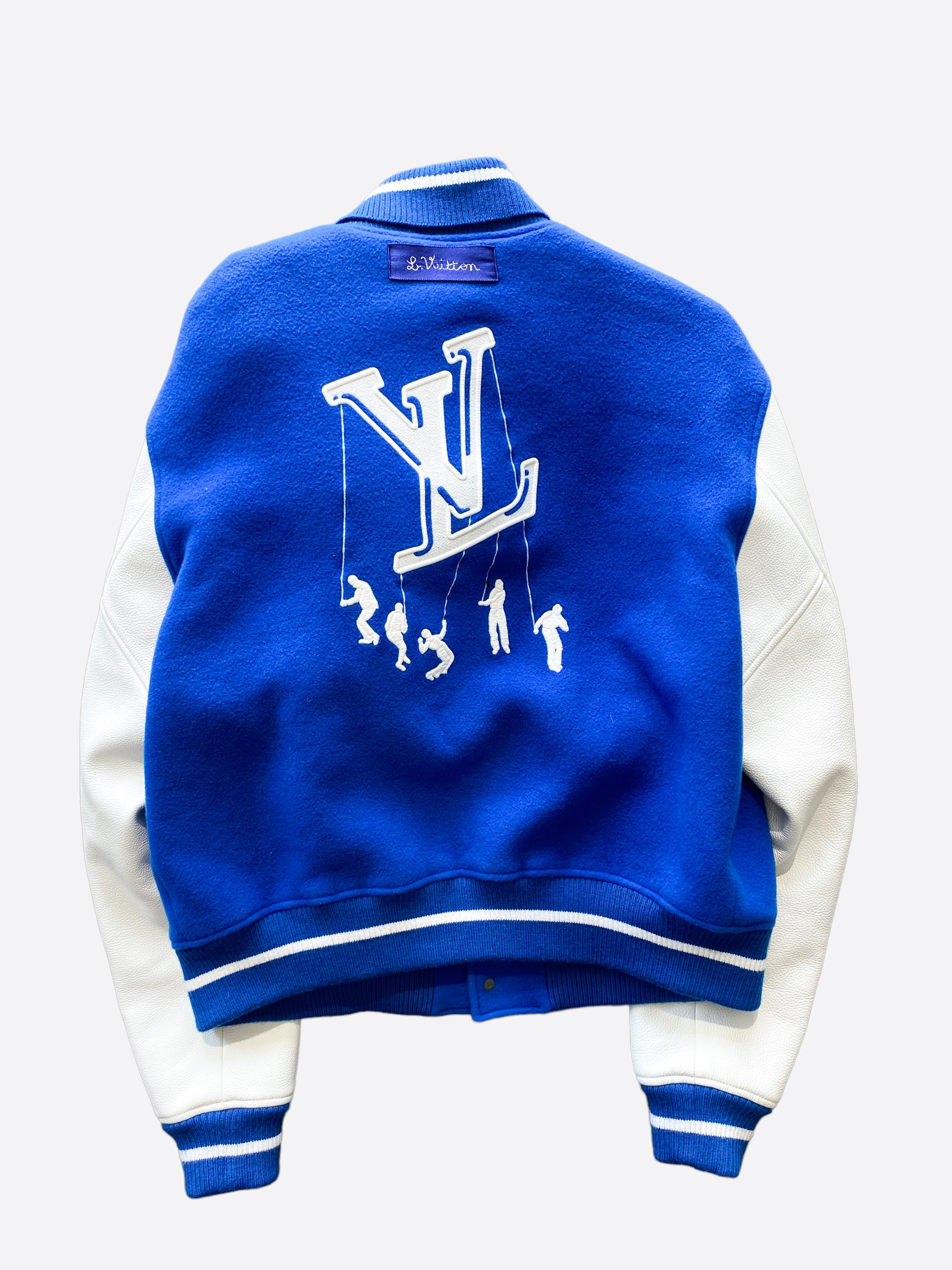 Louis Vuitton White & Blue Bunny Varsity Jacket