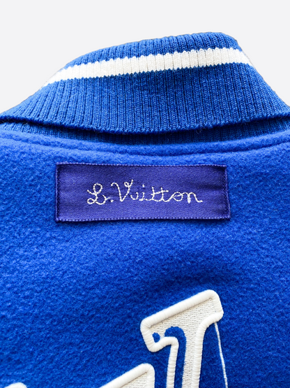 Louis Vuitton Blue & White Puppet Varsity Jacket