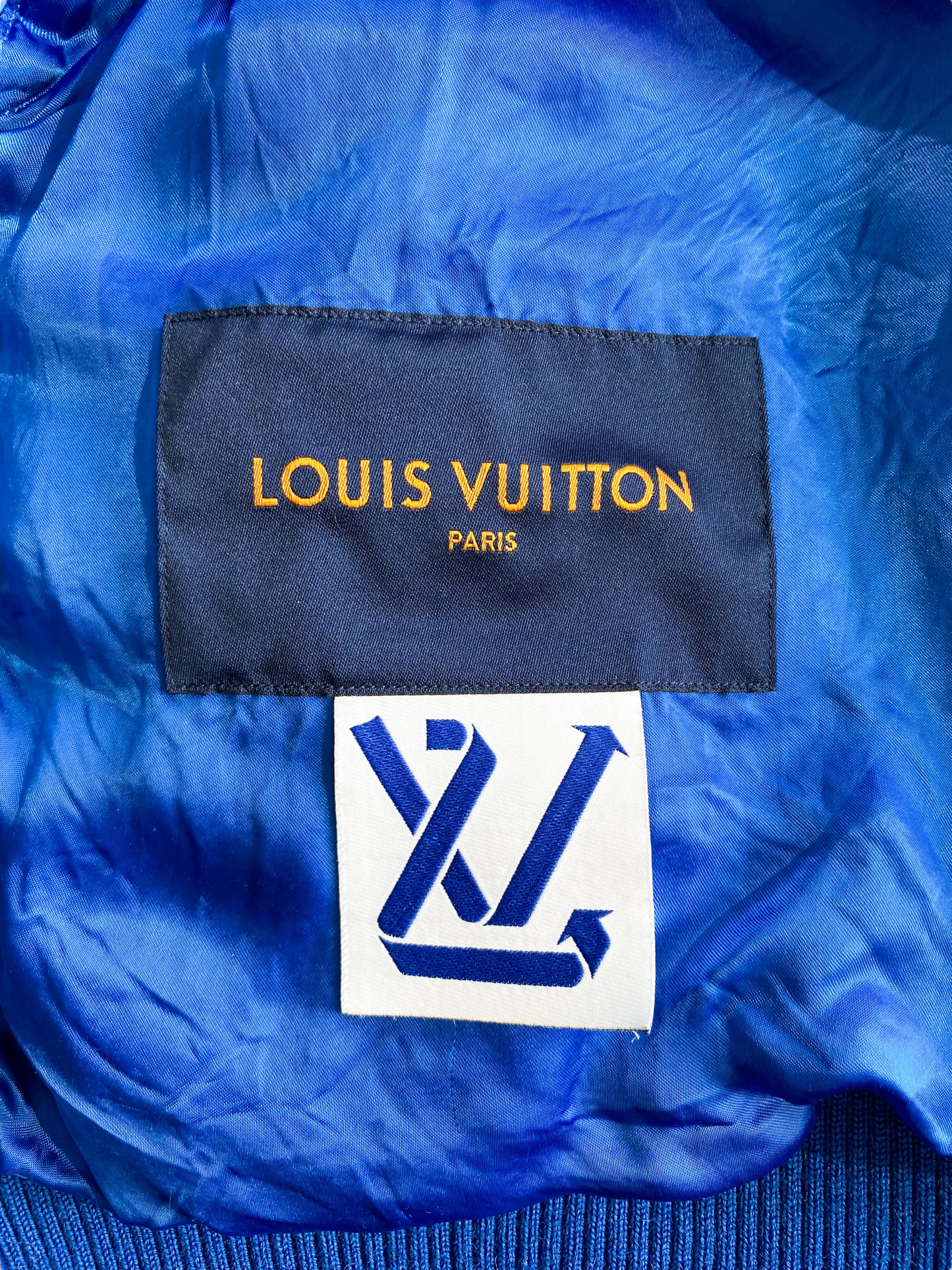 Shop Louis Vuitton MONOGRAM 2022 SS Puppet baseball jacket (1A8P0L