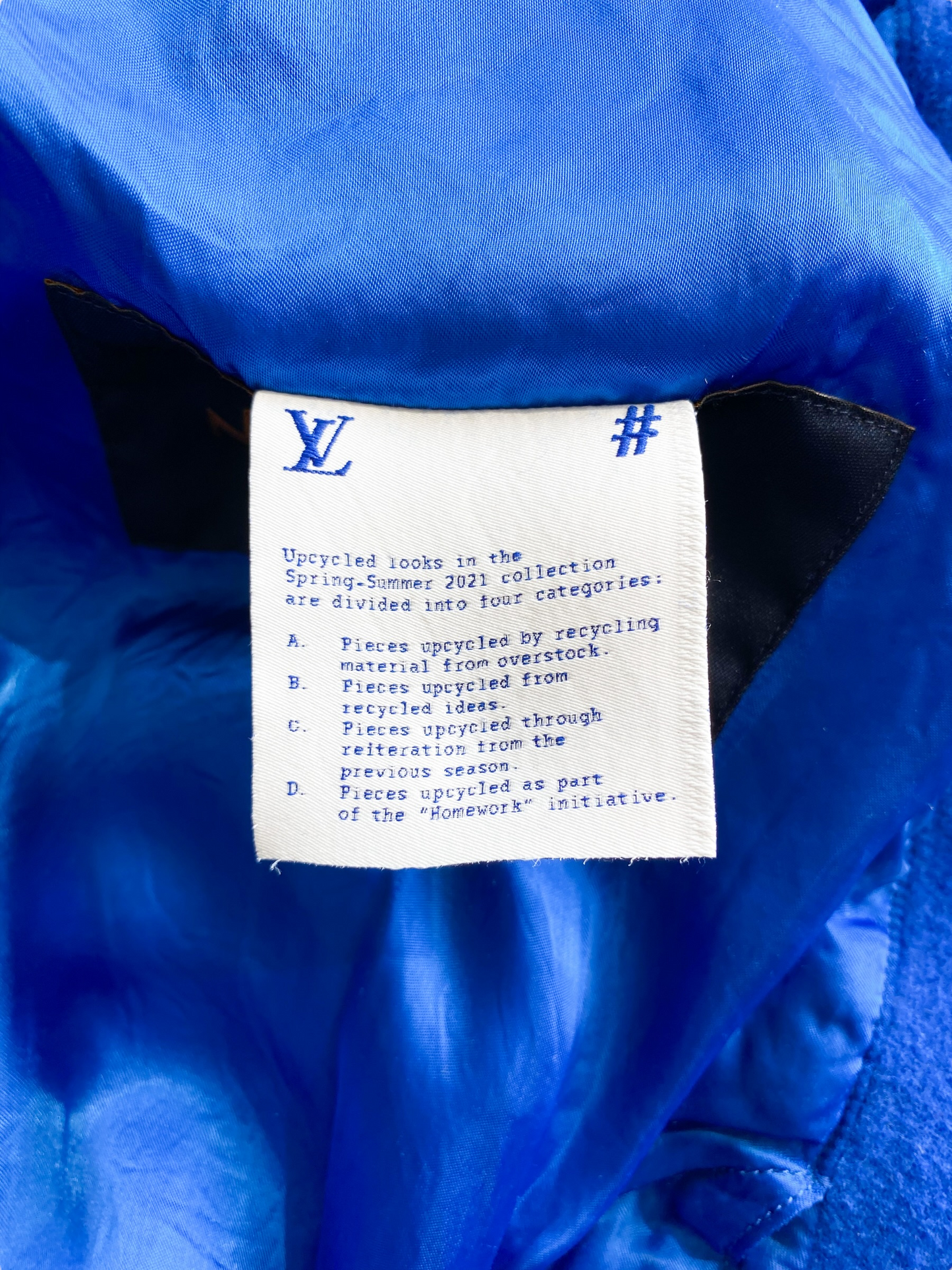 Louis Vuitton Blue & White Puppet Varsity Jacket
