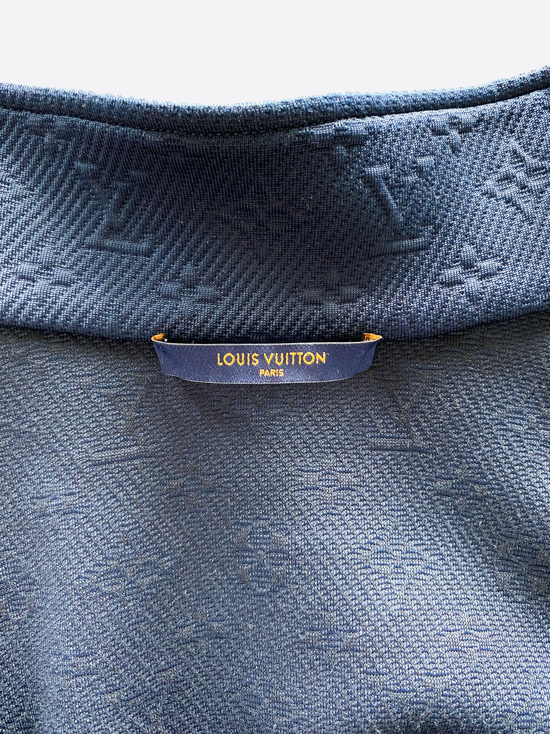 Louis Vuitton 2018 Velour Monogram Track Jacket Cardigan - Blue Sweaters,  Clothing - LOU454070