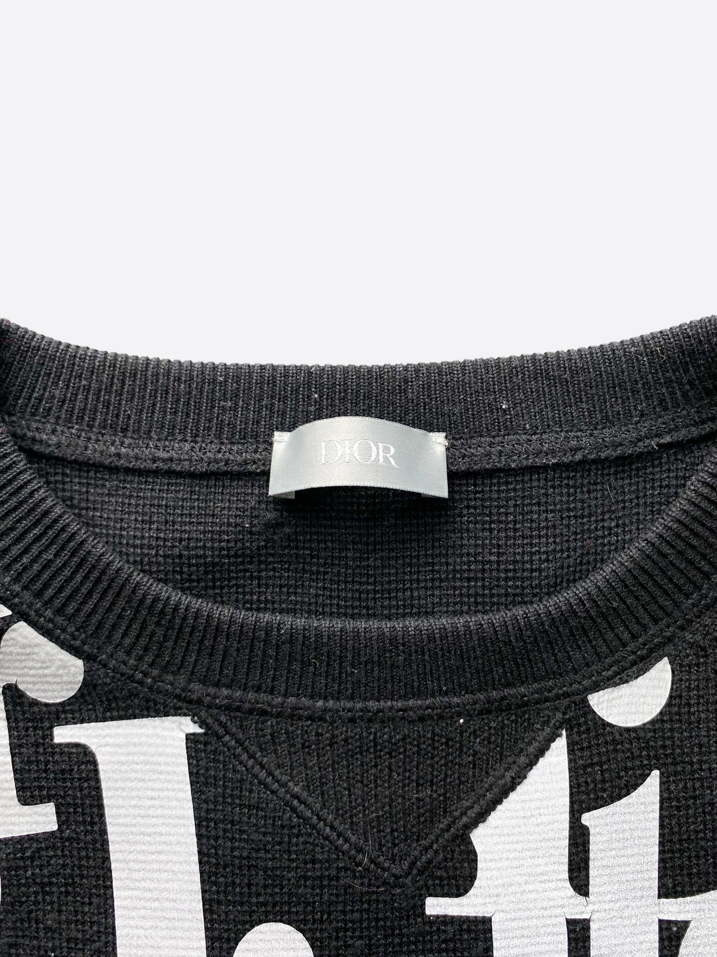 Dior Oblique Black Reflective Wool Sweater