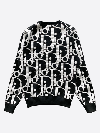 Dior Oblique Black Reflective Wool Sweater