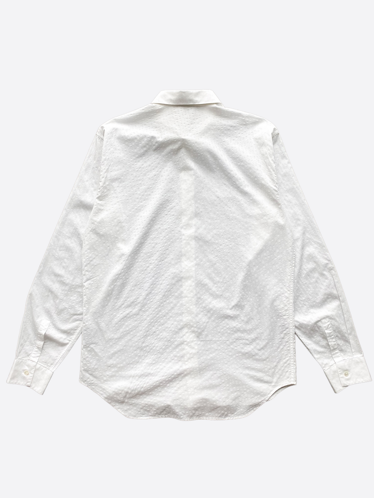 Dior White Mini Oblique Button Up Shirt