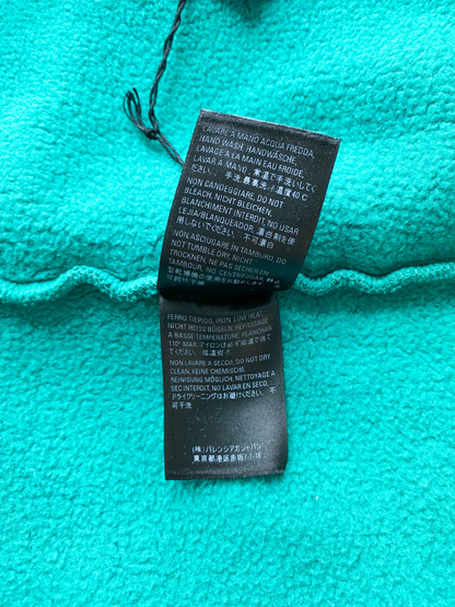 Balenciaga Teal Logo Oversized Hoodie