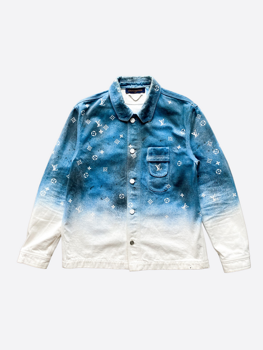 Louis Vuitton Monogram Gradient Snowfall Denim Jacket