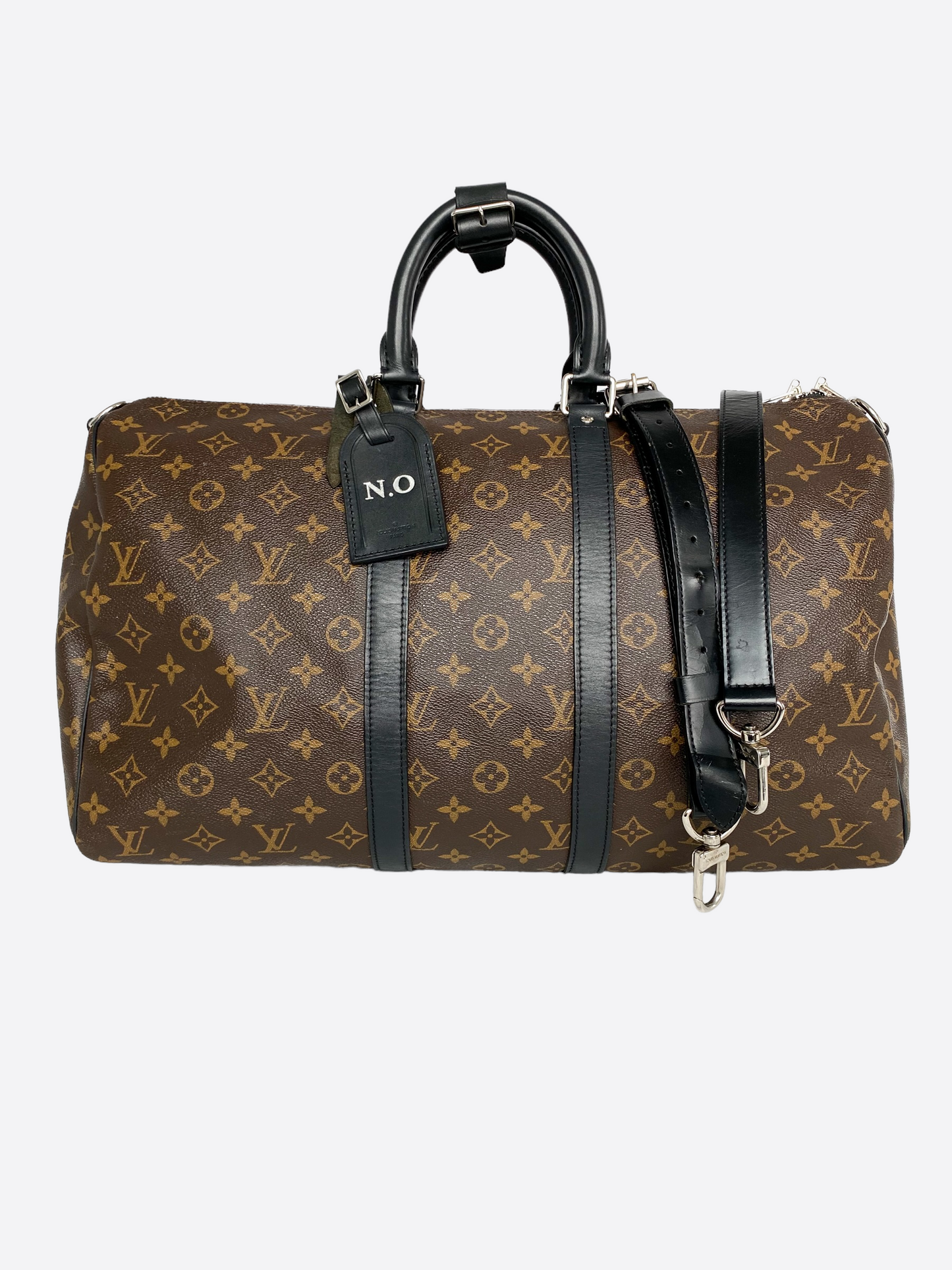 Louis Vuitton Brown Macassar Keepall 45