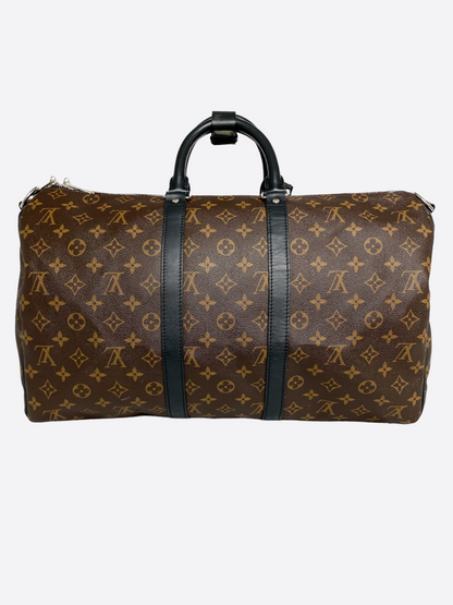 Louis Vuitton Brown Macassar Keepall 45