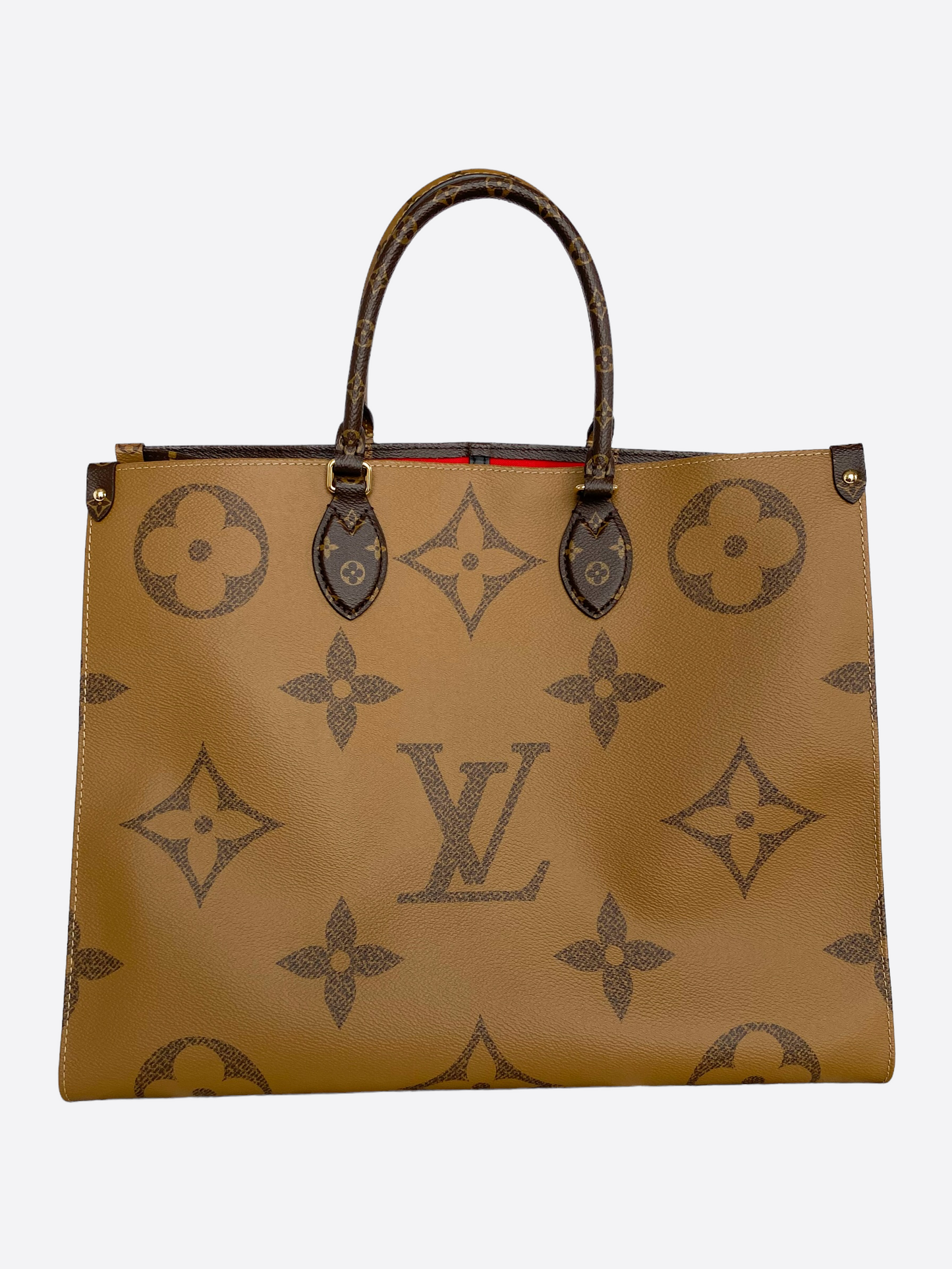 Louis Vuitton Brown Reverse Monogram On The Go Tote