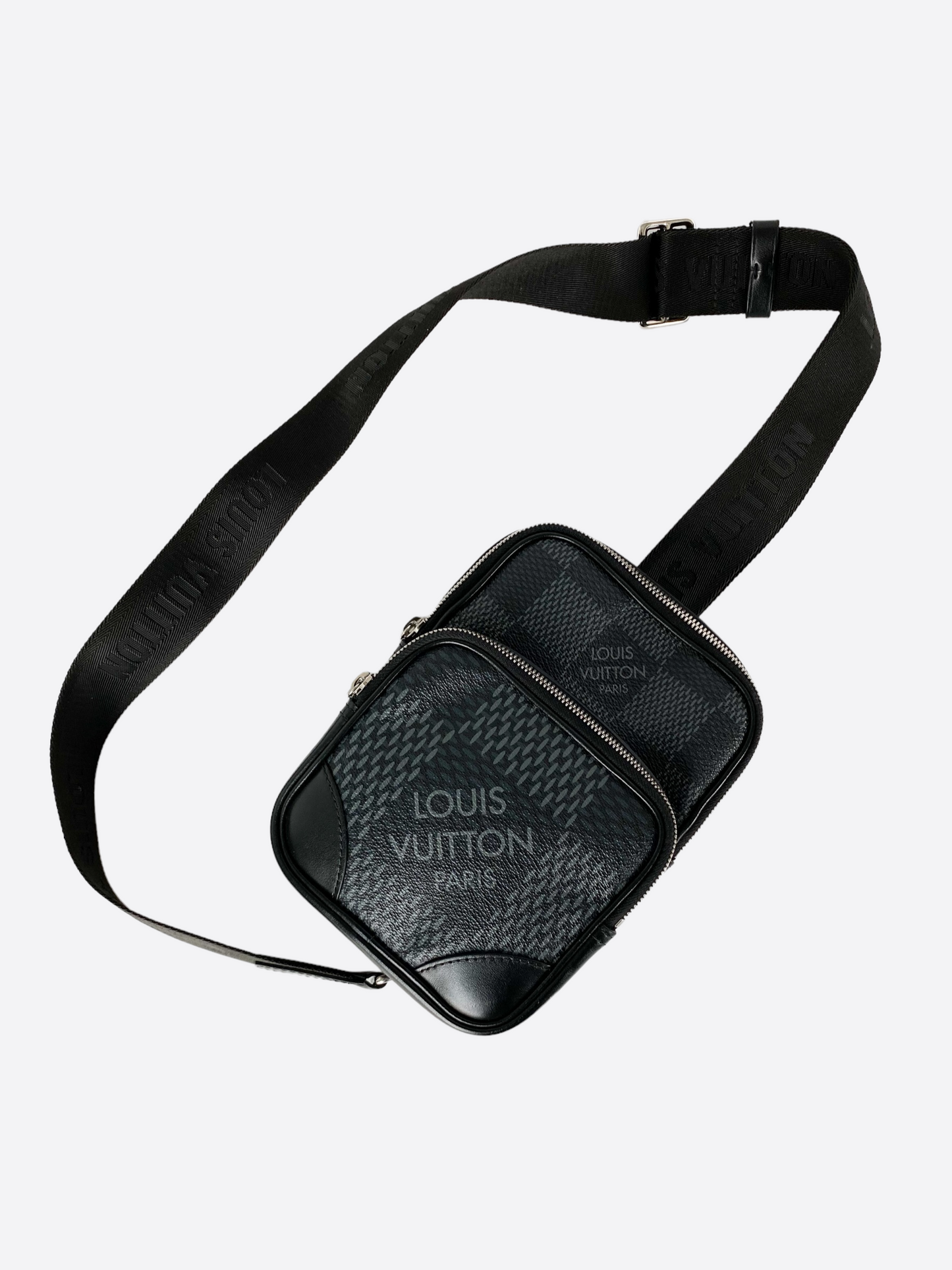 Louis Vuitton e Sling Bag Limited Edition Damier Graphite 3D Black  1023331