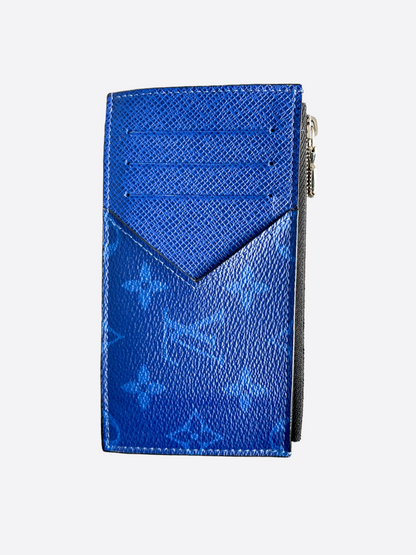 Louis Vuitton Blue Monogram Coin Card Holder