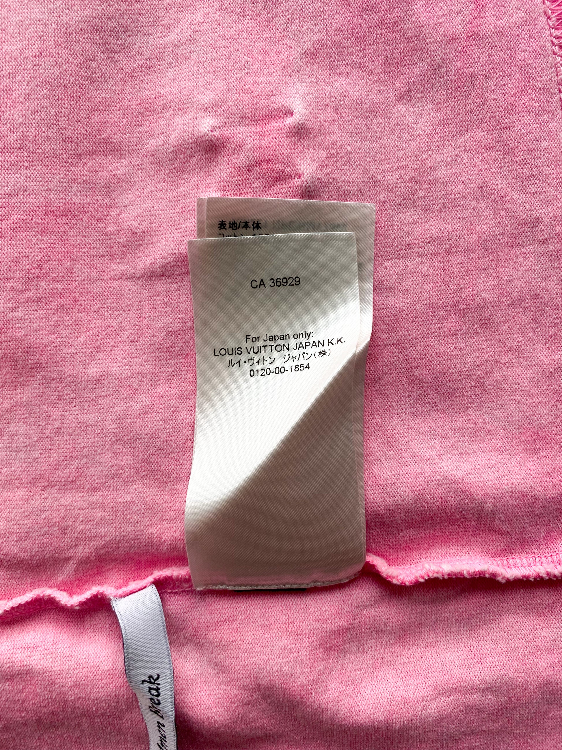 Louis Vuitton Pink Tie-Dye Logo Tee