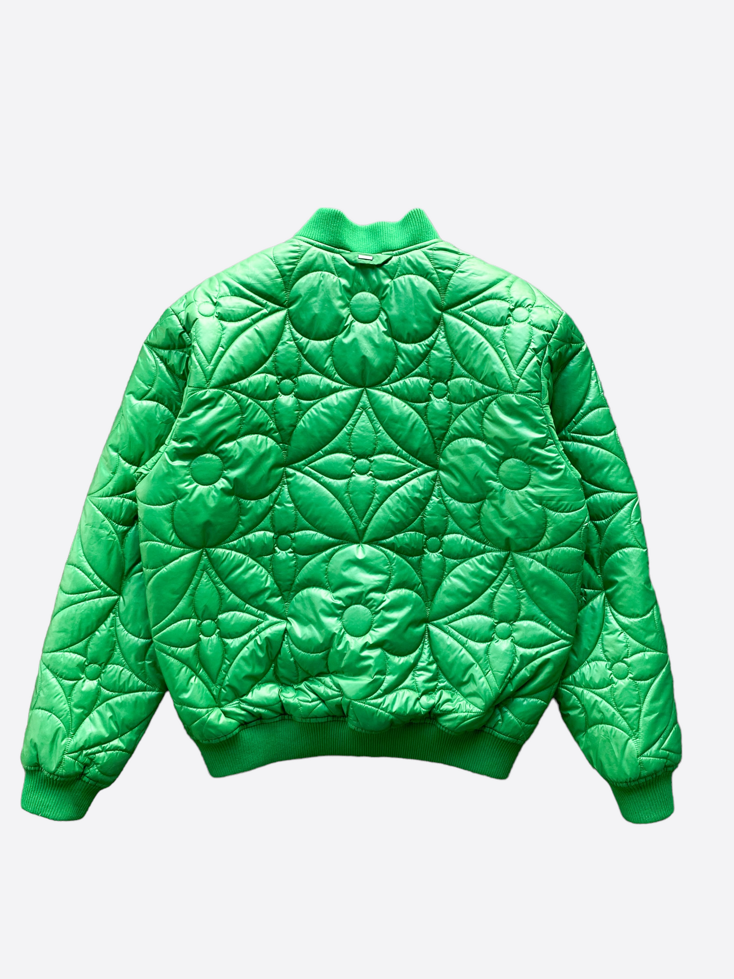 Louis Vuitton green Patchwork Portrait Puffer Jacket