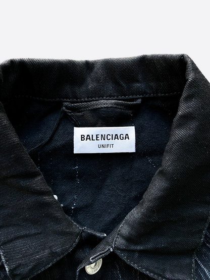 Balenciaga Paris Embroidered Denim Jacket