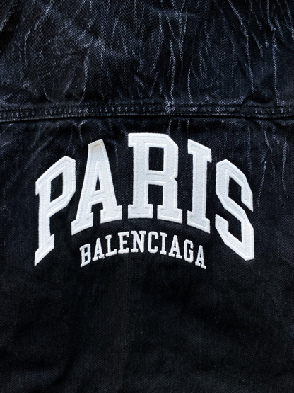 Balenciaga Paris Embroidered Denim Jacket