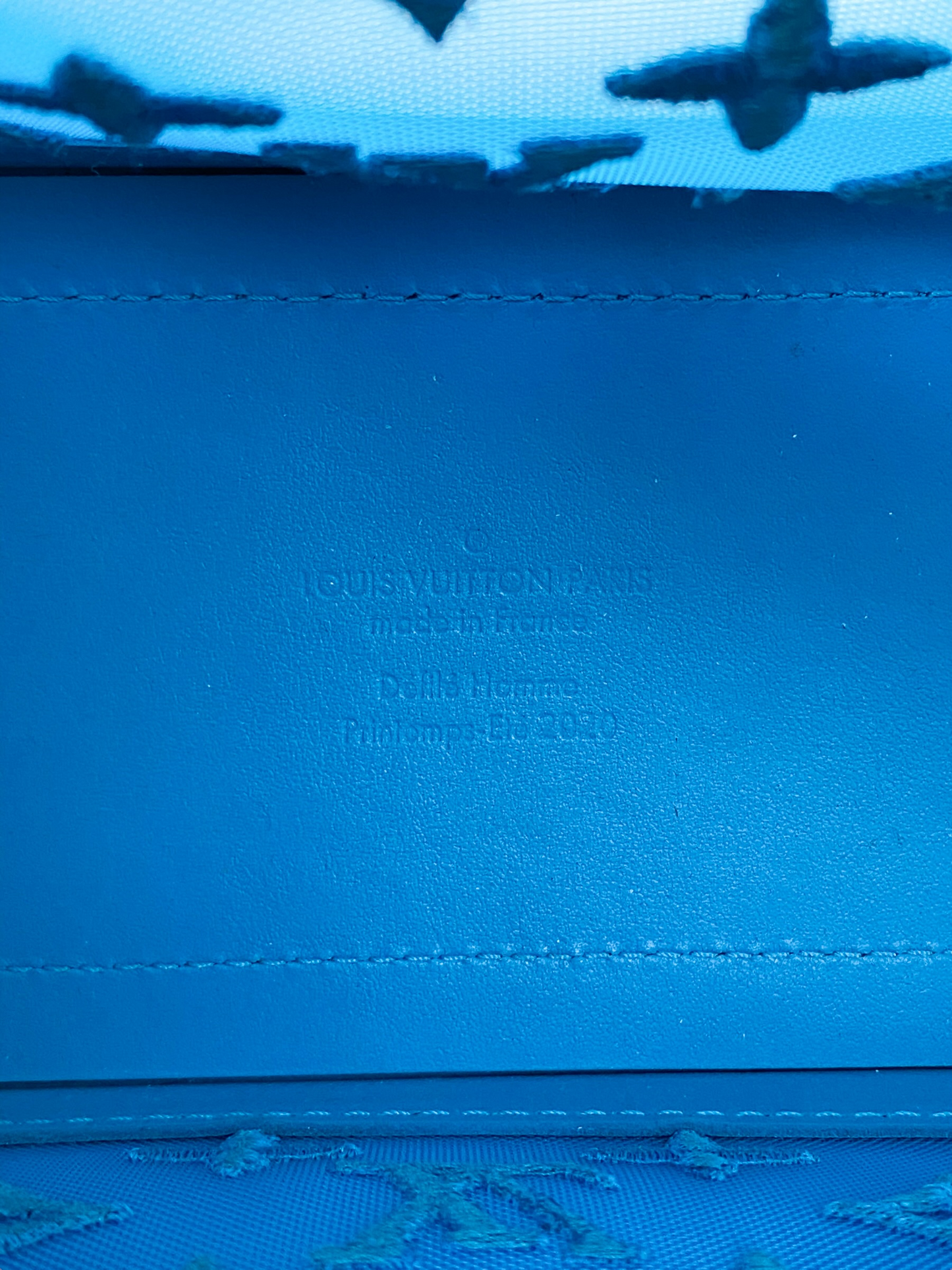Louis Vuitton Blue Monogram Mesh Trunk