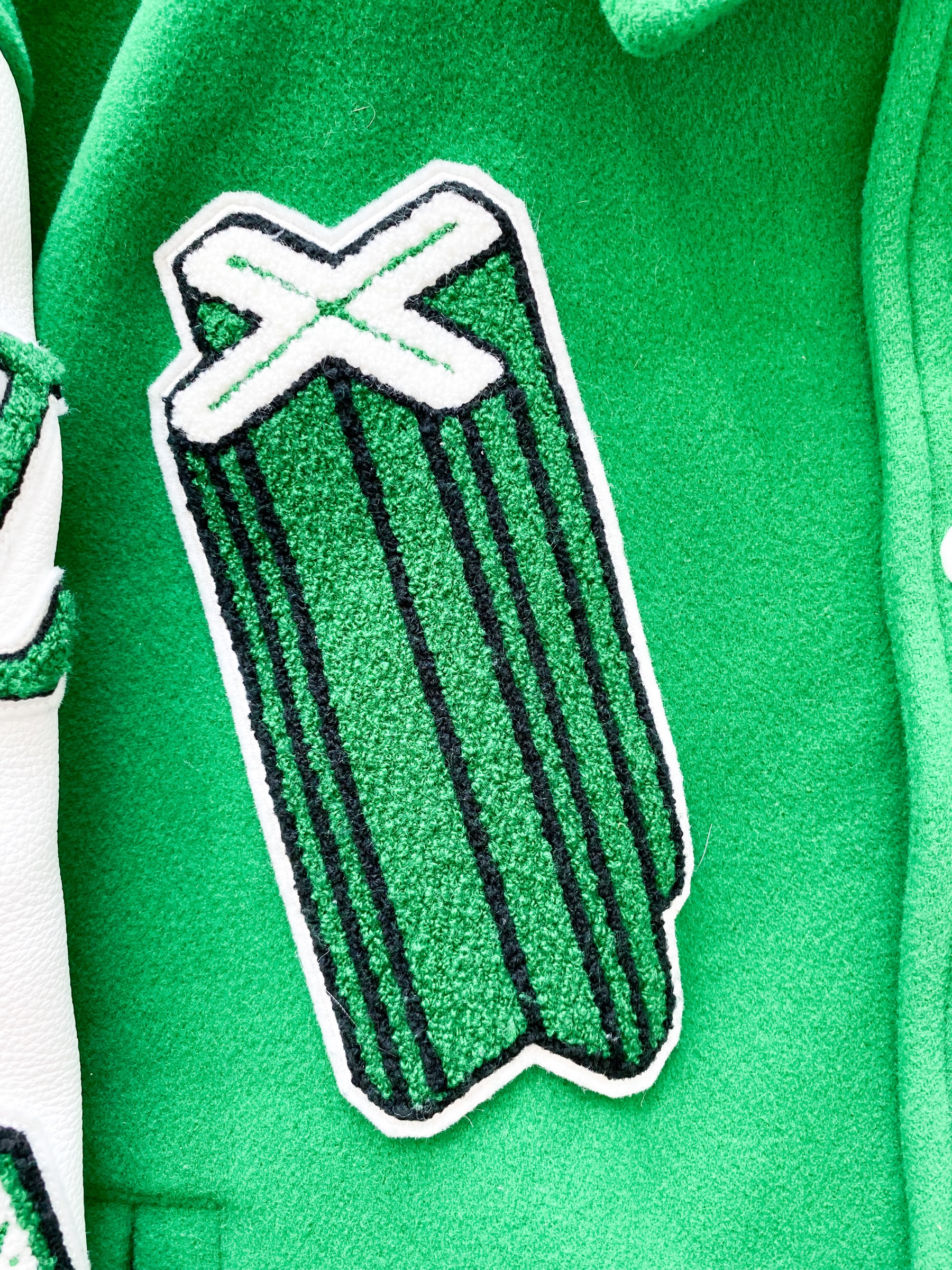 green louis vuitton varsity jacket
