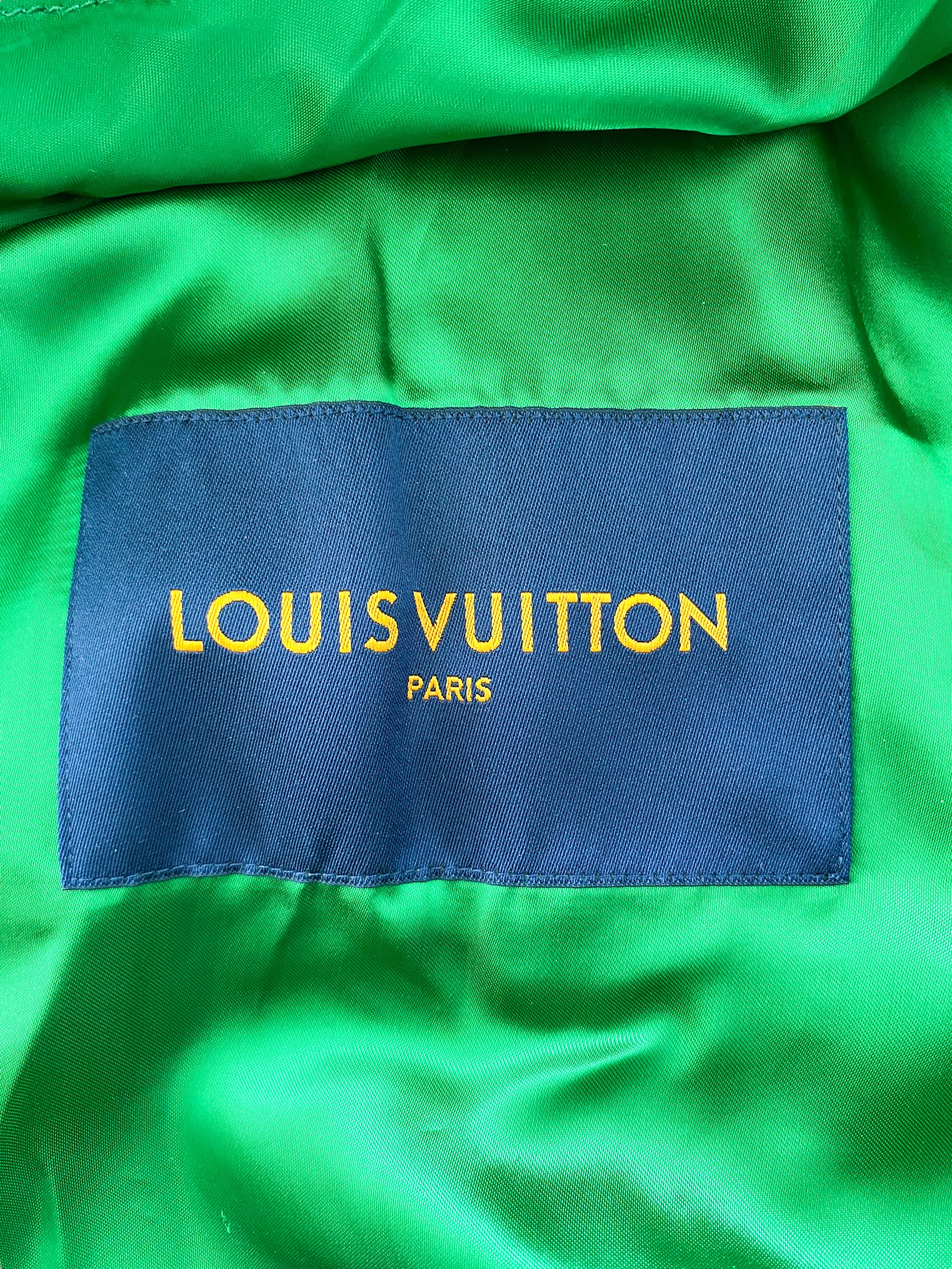 Green Louis Vuitton Varsity Jacket - Jacketstown
