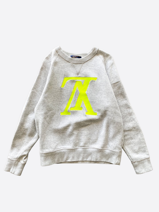 Louis Vuitton Neon Yellow Upside Down Sweater