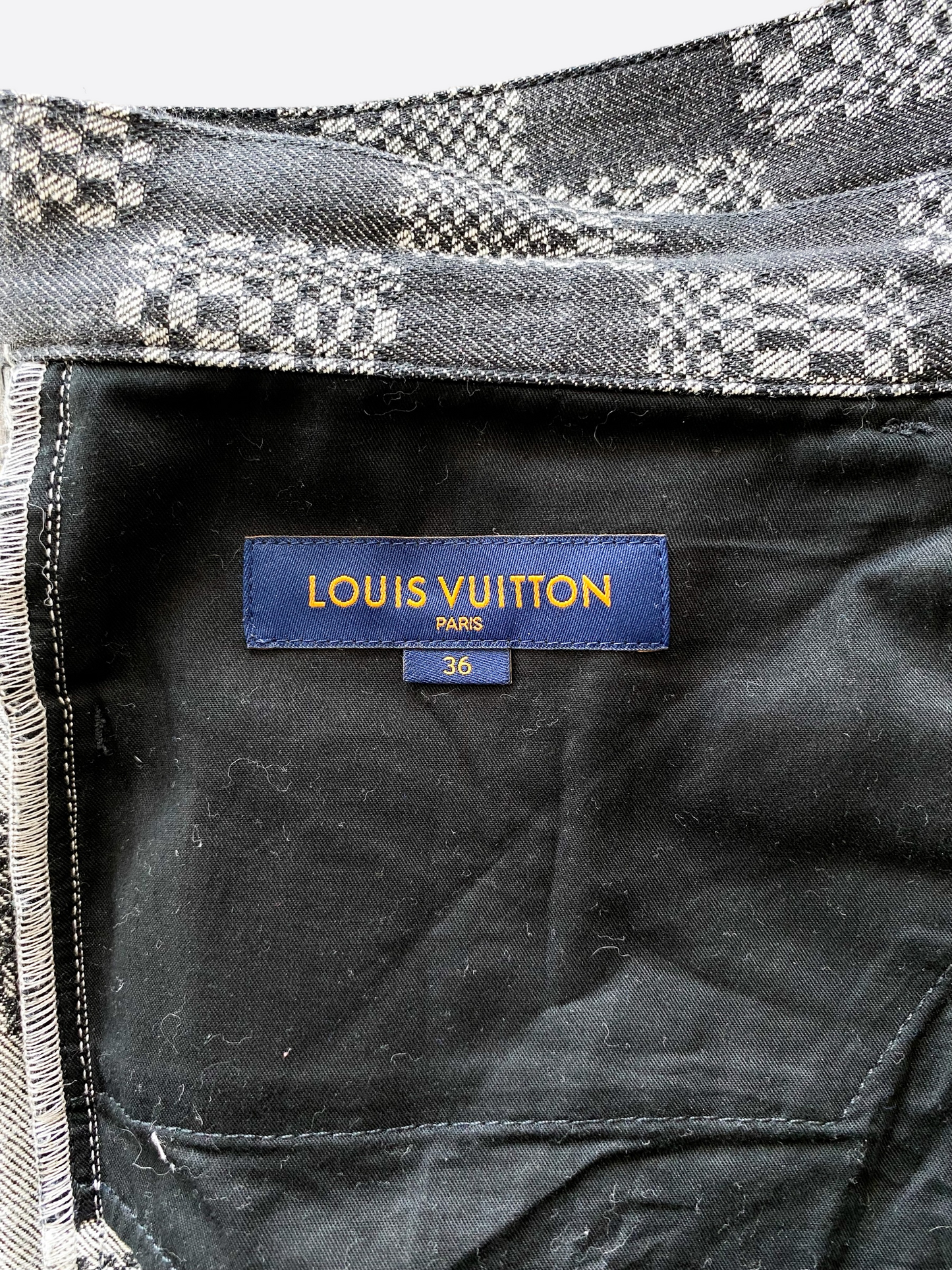 Shop Louis Vuitton DAMIER GRAPHITE 2022 SS Denim Cotton Logo Jeans