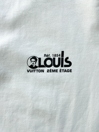 Louis Vuitton White Barcode Logo Tee