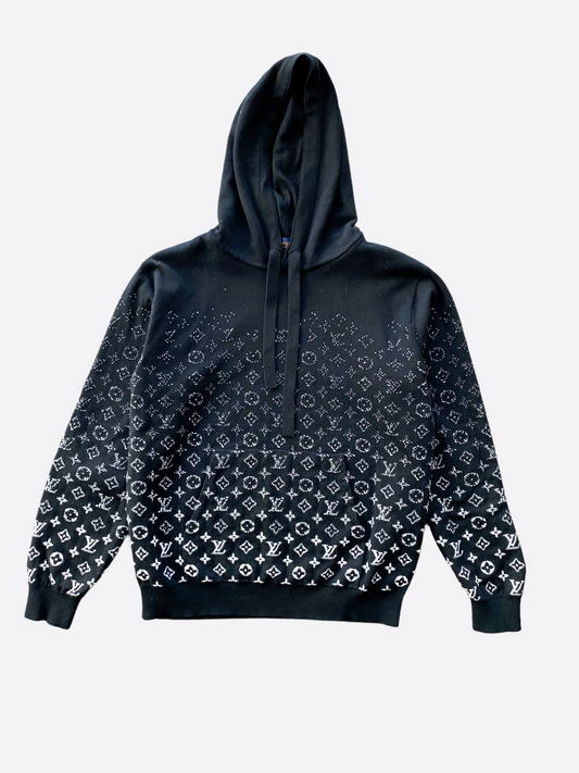 Louis Vuitton Black Monogram Gradient Hoodie