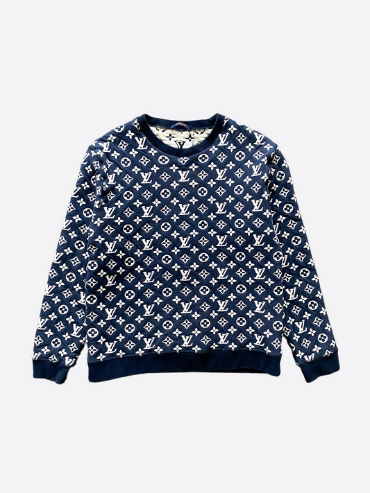 Louis Vuitton Navy Monogram Sweater