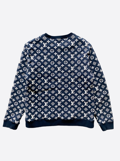 Louis Vuitton Navy & White Monogram Sweater