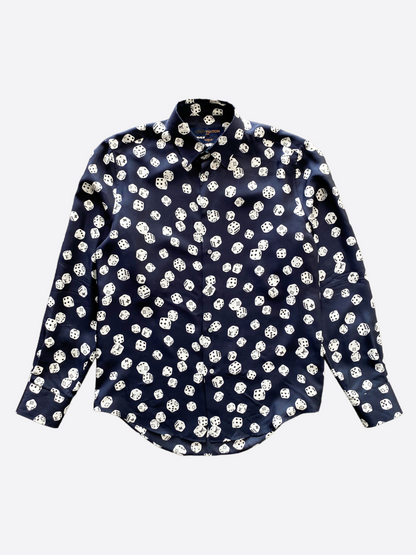 Louis Vuitton Dice Monogram Silk Button Up Shirt