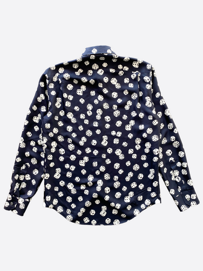 Louis Vuitton Dice Monogram Silk Button Up Shirt