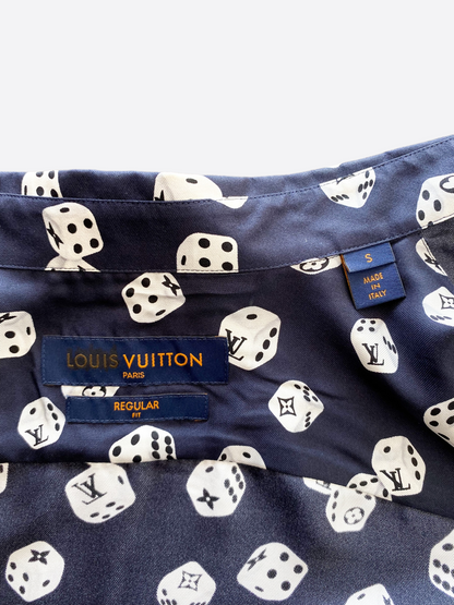 Louis Vuitton Dice Monogram Silk Button Up Shirt