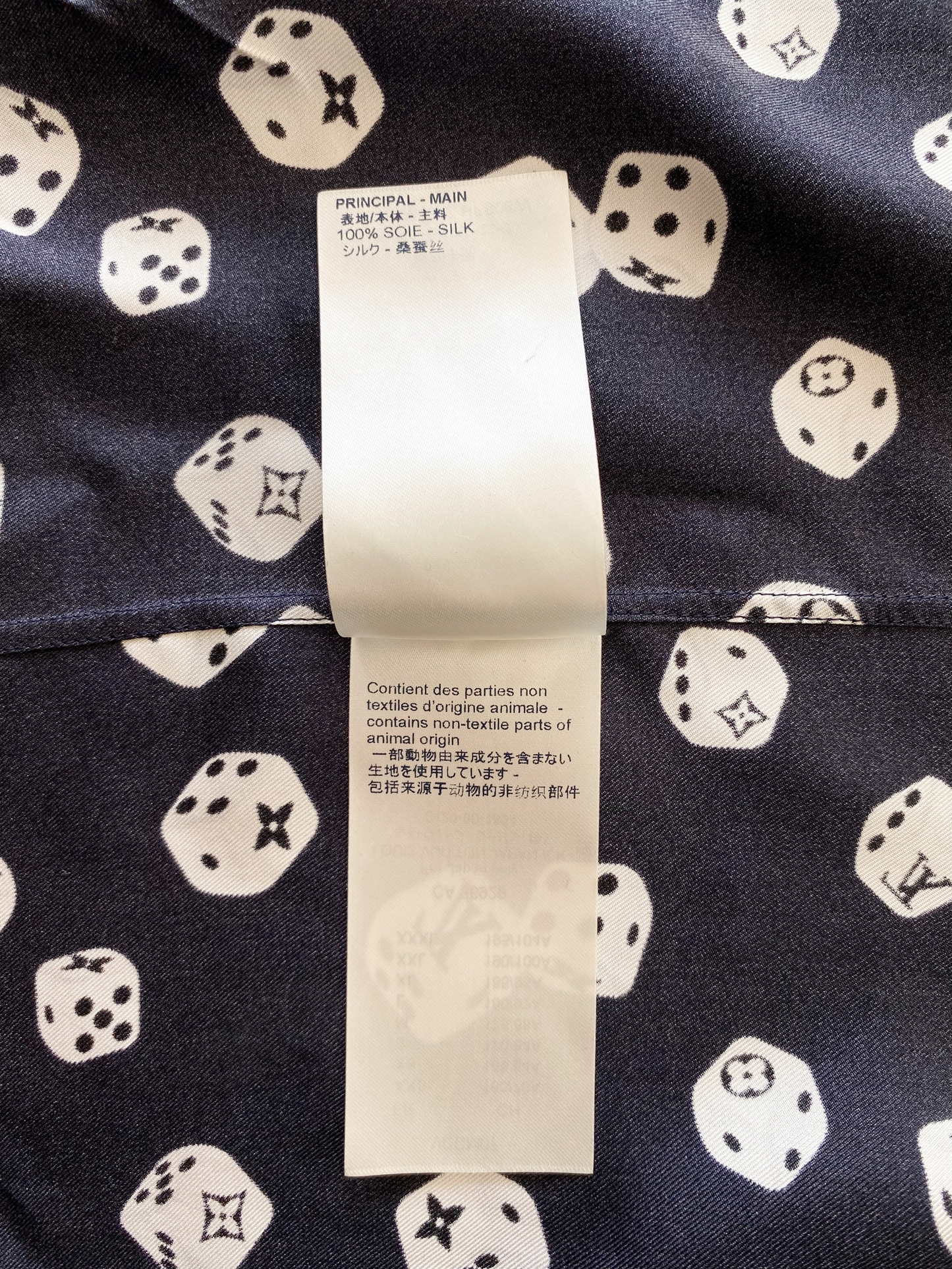 Louis Vuitton Dice Monogram Silk Button Up Shirt