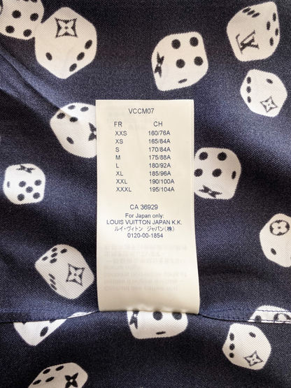 Louis Vuitton Dice Monogram Silk Button Up Shirt